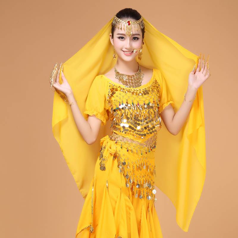 Yellow veil + head covering